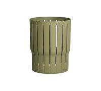 Papelera Paquete de 2 botes de basura pequeños for baño de 2,6 galones, cesto de basura delgado, bote de basura redondo, contenedor de basura de plástico for dormitorio, oficina, sala de estar(Green)
