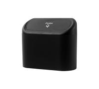 Papelera Para Coche para Audi Q8 (4M 2018-2025 2026),Cubo De Basura Para Coche Con Tapa Y Anillo De Fijación,Mini Organizador De Basura Impermeable De Plástico,Black