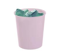Papelera plastico archivo 2000 ecogreen 100% reciclada 18 litros color rosa pastel