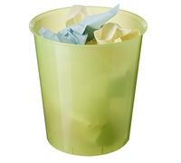 Papelera plastico archivo 2000 kiwi translucido 18 litros 290x310 mm