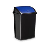 CEP Contenedor con tapa basculante 50L, Plástico, Azul