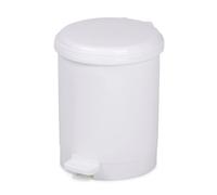 Papelera plastico con tapa pedal cep 91978 20 litros blanca