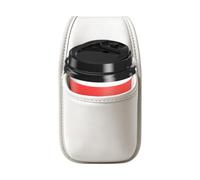 Papelera Portavasos Coche Bolsillo Organizador Portagafas de Cuero | Portavasos Adhesivo Puerta de Coche para Autocaravana, Remolque, Tractor, Vehículo Automóvil, Camión y SUV