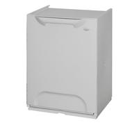 Art Plast ZA1488 Papelera reciclaje en polipropileno color gris, con depósito en el interior, 20 litros, 47x34x29