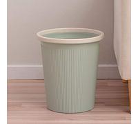 Papelera Rede Plástico,Queña, con Rayas Verticales. Ideal para Baños, Aseos, Cocinas, Oficinas en Casa Y Habitacionesqueñas.