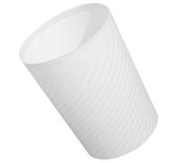 Papelera sin Tapa 10l de Plástico Color Blanco para Dormitorio y Hotel | Estructura Resistente, Abertura Amplia y Uso Práctico, Contenedor de Residuos para Baño y Oficina