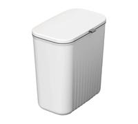Papeleras de cocina - recolectores de residuos colgantes, basura montada en basura de baño | Cubo de basura de pared para baño, basura, papelera de escritorio de pared con tapa, pequeño