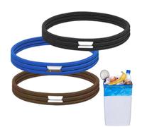 Papeleras De Goma - Soporte De De Basura, Conjunto De Elásticos | 3 Piezas Elásticas Sólidas Con Diseño De Fijación Versátil Y Durabilidad, Accessorial