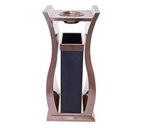 Papeleras, Papelera Exterior, Papelera Vertical de Acero Inoxidable con Cenicero, Ideal para Centros Comerciales, Ascensores, Pasillos, Hoteles, Uso Comercial, para Interiores Y Exteriores, 31,5 Pulga