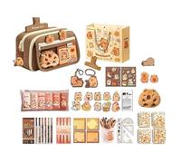 Papelería Capibara - Lienzo+ABS | Juego De Papelería Capibara | Estuche Çapybara | De Papelería Con Animales Para Niños, Niños, Niños, Adolescentes, Estudiantes, En Casa, En Clas