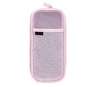 Papelería de gran capacidad para cierre de estuche, bolsa de malla de 2 capas para bolígrafos, bolsa de viaje para maquillaje, para estudiantes, niños, adultos, estuche con compartimentos y