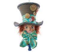 PAPELERÍA VARZI Desde 1956 Selección de Papelería Varzi Desde 1956 Adorno para Árbol de Navidad del Sombrerero Loco en Resina 15cm