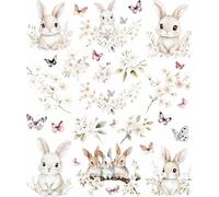 Papeles de arroz de conejitos de Pascua, 29 x 34 cm (2 hojas) - Diseños de papel decoupage para collage, medios mixtos, fabricación de tarjetas y manualidades, decoupage por CRAFT KREATIVELY