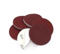 Papeles de lija de disco de flocado de 5 pulgadas, hoja de 125mm, papel de lija de flocado trasero, autoadhesivos, 20 piezas/50 unidades/100 Uds.(50pcs,40)