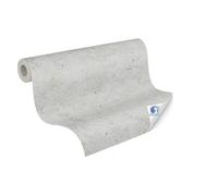 Papeles pintados Livingwall DESIGNDROP - Papel pintado no tejido pre-cubierto hormigón monocromo en gris, plata - 10,05m x 0,53m - papel pintado hormigón piedra natural para salón - 784961