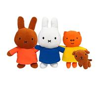 PAPELIVI Lote 4 Peluche Miffy y Sus Amigos con Sonido Tamaño: 20 cm