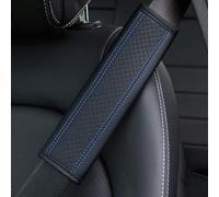 PAPEP 2 Piezas Almohadilla Cinturon Coche para BMW 5 Series F10+F11 2010-2017, Protector Cinturon Coche Protegen Hombro Cuello Interior Accesorios,B/Black-Blue