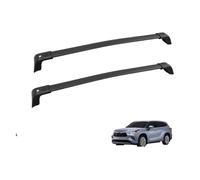PAPEP Aleación de Aluminio para Toyota Highlander 2020-2022 with Lock - Barras de Techo 2 Travesaños Portaequipajes Resistentes Instalación en Rieles Originales