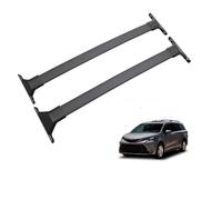 PAPEP Aleación de Aluminio para Toyota Sienna 2021 Without Lock - Barras de Techo 2 Travesaños Portaequipajes Resistentes Instalación en Rieles Originales