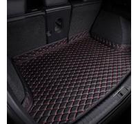PAPEP Coche Alfombrillas Maletero Cuero para Alfa Romeo Stelvio 2017-2021, Protector Cubre Maletero Cuero Duradero AntiarañAzos Impermeable Alfombra,C/Black-Red