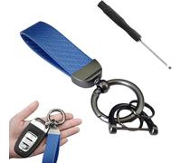 PAPEP Cuero Llavero de Coche para BMW X2 F39 2018-2023, Llavero de Llavero con Llavero de Metal para Hombres y Mujeres para Coche Accesorios,B/Blue