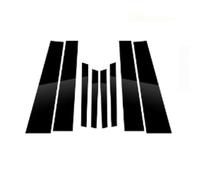 PAPEP Embellecedor Decorativo para Postes de Pilar B para Peugeot 2008 2014-2019, Protección Antiarañazos Pegatina Negra Brillante PC Resistente