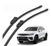 PAPEP Limpiaparabrisas Delanteros para Coche 2 Unidades para Geely Tugella FY11 2019-2024 24''+17'', Escobilla Parabrisas de Goma Negra Accesorios de Ventana