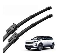 PAPEP Limpiaparabrisas Delanteros para Coche 2 Unidades para Peugeot 5008 P87 MK2 2017-2023 28"+16", Escobilla Parabrisas de Goma Negra Accesorios de Ventana