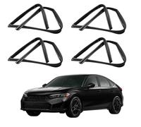 PAPEP Perfil de Caucho EPDM para Ventana de Coche para Civic 2022-2024 OE: 72775/72735/72275/72235-T20-A01, Junta Selladora para Ranura Guía de Puerta Burlete de Repuesto,Full Set of Four Pieces