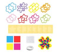 Paper Art - Portable Activity Crafts Supplies | Craft Kit Ornaments | DIY Paper Craft Set For Children Girl, Home Glass Window Decoration, Birthday Party Activity, Outdoor School Projects, Creative Fu