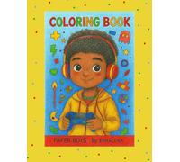 PAPER BOYS: A charming coloring book with 50 hand-drawn boys in various artistic styles - perfect for kids and adults to print, color, and enjoy.