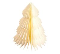 Paper Christmas Tree - 3D Folding Paper Tree Table Decoration, Natural Color Papers Trees | For Holiday Festival Home Office Living Room Bedroom Fireplace Desk | Table Centerpiece