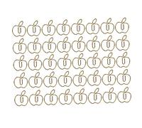 Paper Clip Golden Apples Shape Creativity Personality Large Size Craft Paperclip for Home Office Organizing Files and Bookmarks Iron Material 2.4 x 3cm 40Pcs