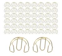 Paper Clips - 50 Piezas Fancy Metal Gold Headphone Shape Holder - Small Paper Clip, for Home Teacher Student Office School Box Organizer Drawer