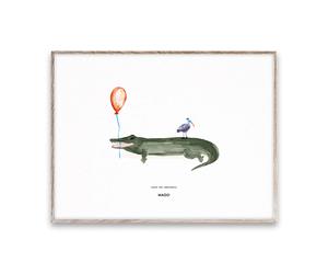 Paper Collective Lámina Coco the Crocodile 30x40 cm