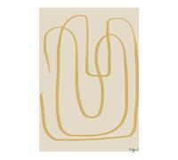 Paper Collective Lámina Different Ways I amarillo 50x70 cm