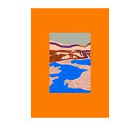Paper Collective Lámina Orange Landscape 50x70 cm