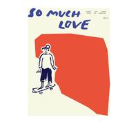 Paper Collective Lámina So Much Love Skateboard 30x40 cm