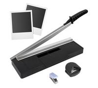 Paper Cutter, Precision Trim 13.39x4.13x1.77 Inches Board with Grid, Durable Photo Cutter, Professional Cutting Tool with Sliding Style, Craft Supplies for Scrapbooking Workplace