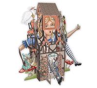 PAPER D'ART - Casa de conejos - Tarjeta desplegable 3D