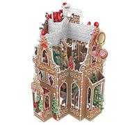 Paper d'Art Gingerbread House - Tarjeta de felicitación de Navidad 3D