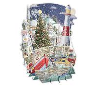 PAPER D'ART - Puerto de Navidad - Tarjeta de Navidad 3D