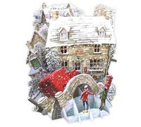 PAPER D'ART - Tarjeta de Navidad 3D con texto en inglés "The Old Post"
