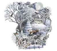 PAPER D'ART - Tarjeta de Navidad 3D de noche silenciosa - Top of the World
