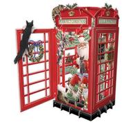 PAPER D'ART - Tarjeta de Navidad 3D para teléfono en casa, gatos