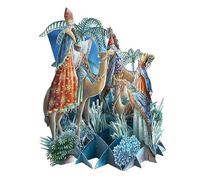 Paper D'Art Tarjeta de Navidad (tarjeta 3D, tres reyes)