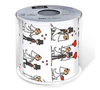 Paper + Design 00214 - Papel higiénico (200 hojas, Negro, Rojo, Color blanco)