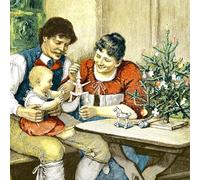 Paper+Design 20 servilletas navideñas vintage familia en Navidad decoración de mesa servilletas de papel con motivo también para decoupage y decoupage 33 x 33 cm