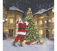Paper + Design 600115 Zell paño Servilletas weihnachtssz (1 Pieza)