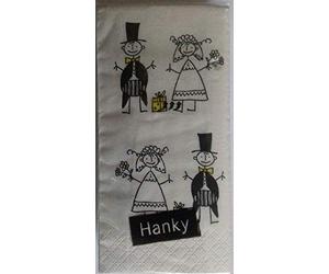 Paper+Design Pañuelos de bolsillo Just Married, 10 unidades